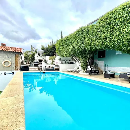 Beautiful House With Wifi, Private Pool And Unforgettable Ocean View In Tenerife Candelaria